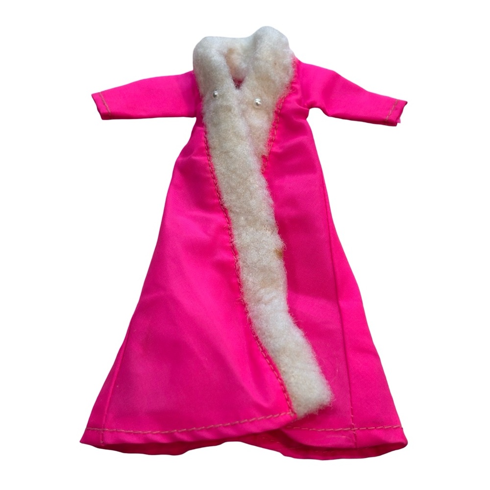 Pink Mini‎ Doll Coat with Faux Fur Trim